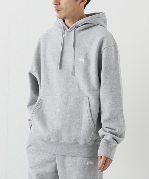 STUSSY（ステューシー）の「【STUSSY / ステューシー】Stock Logo Hood（パーカー・メンズ・チャコールグレー/ブラック・MEDIUM/LARGE/X-LARGE）」の2枚目の写真