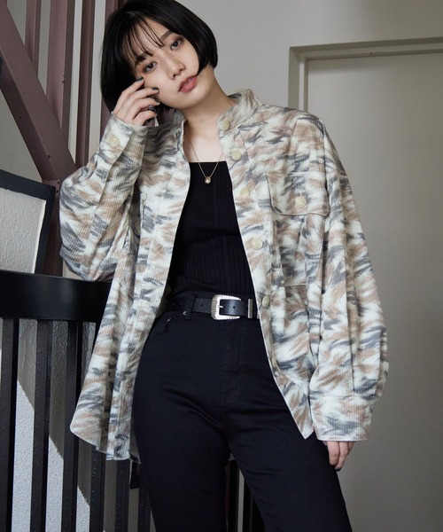 PAGEBOY(ページボーイ)の「スモークコールブルジャケット(その他アウター・レディース・ホワイト系その他/ブラック系その他・FREE)」の3枚目の写真