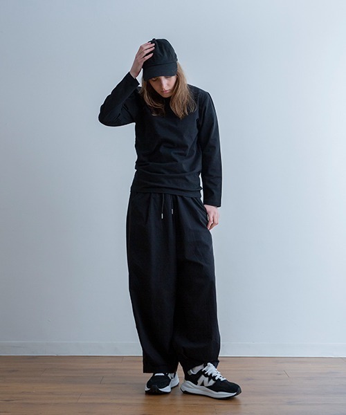 A.U.G. relaxing(オーグリラクシング)の「A.U.G. relaxing クルーネック ロンT (MADE IN JAPAN)(Tシャツ/カットソー・メンズ・ネイビー/ダークベージュ/チャコールグレー/ブラック/ホワイト・4/1/2/3)」の14枚目の写真