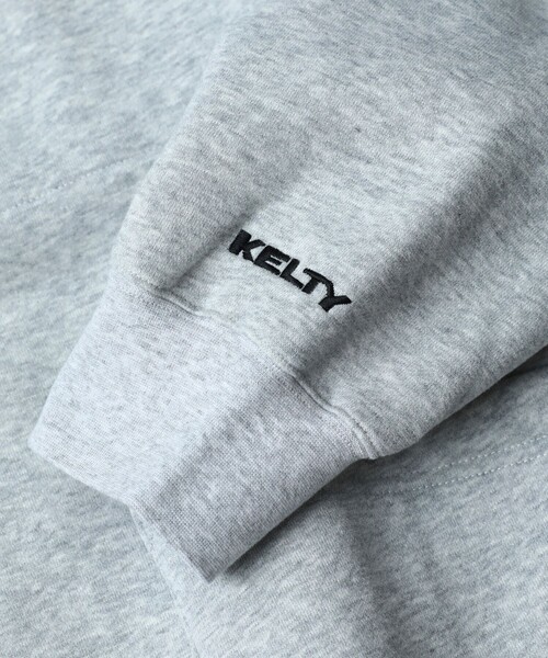 FREAK'S STORE（フリークスストア）の「WEB限定 KELTY×FREAK'S STORE/ケルティ 別注 ワンポイント ヴィンテージロゴ スウェットカーディガン/ビッグシルエット（カーディガン/ボレロ・メンズ・ブラック/グレー/ブラウン/ダークグリーン/グレイッシュブルー・SMALL/MEDIUM/LARGE/X-LARGE）」の12枚目の写真