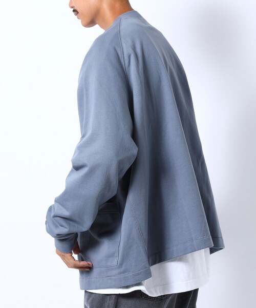 FREAK'S STORE（フリークスストア）の「WEB限定 KELTY×FREAK'S STORE/ケルティ 別注 ワンポイント ヴィンテージロゴ スウェットカーディガン/ビッグシルエット（カーディガン/ボレロ・メンズ・ブラック/グレー/ブラウン/ダークグリーン/グレイッシュブルー・SMALL/MEDIUM/LARGE/X-LARGE）」の7枚目の写真