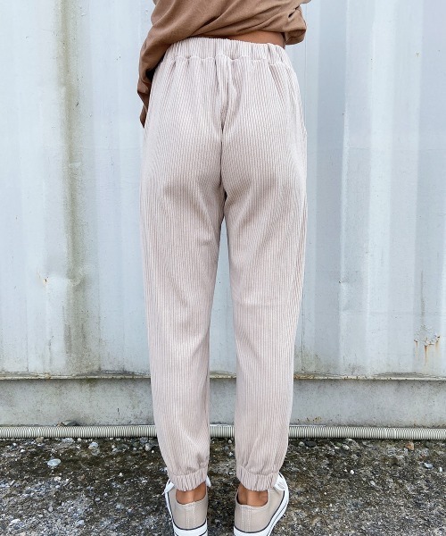esutoreja(エストレジャ)の「リブジョガーパンツ(その他パンツ・レディース・ブラック/ベージュ・FREE)」の17枚目の写真