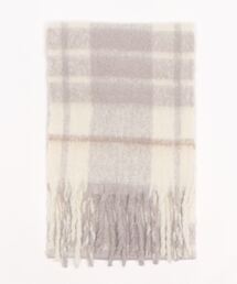 AVALON(U.Q) | リサイクルポリエステルブークレチェックストール　REPREVE　リサイクルポリエステル使用(ストール/ショール)