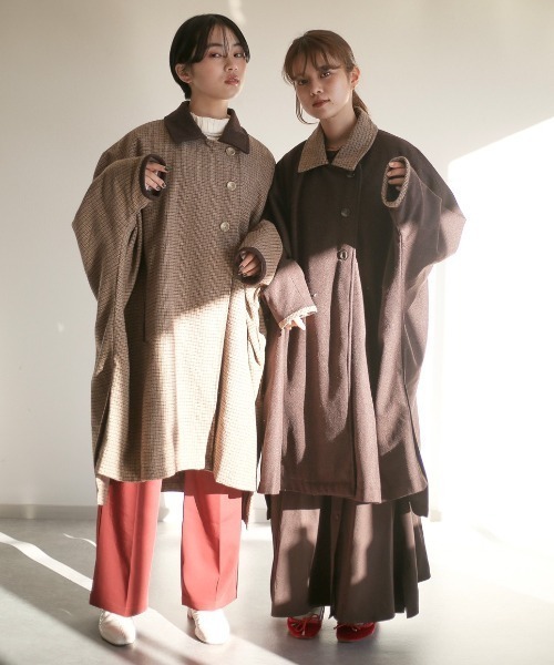 spoon store（スプーンストア）の「ポンチョコート（その他アウター・レディース・ブラック/ブラウン系その他/ブラウン系その他2・SMALL/MEDIUM）」の11枚目の写真