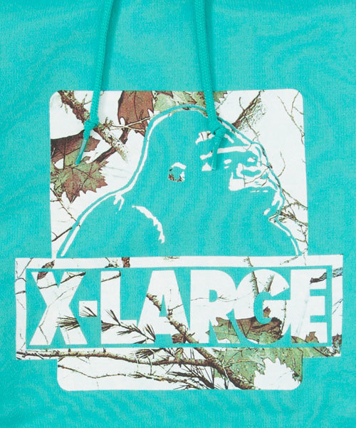 XLARGE（エクストララージ）の「TREE CAMO OG PULLOVER HOOD SWEAT（パーカー・メンズ・ホワイト/ブラック/アッシュ/ライトグリーン/ネイビー・X-LARGE/MEDIUM/SMALL/LARGE）」の8枚目の写真