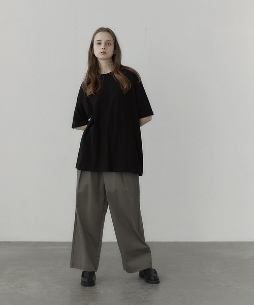 remer（リメール）の「loose box pleats chino wide PT/ルーズボックスプリーツチノパンツ（チノパンツ・メンズ・チャコールグレー/オフホワイト/オリーブ・SMALL/MEDIUM/LARGE）」の7枚目の写真