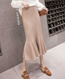 LUGG NAGG（ラグナグ）の「フィッシュテールマーメイドハイウエストマキシニットスカート（スカート）」