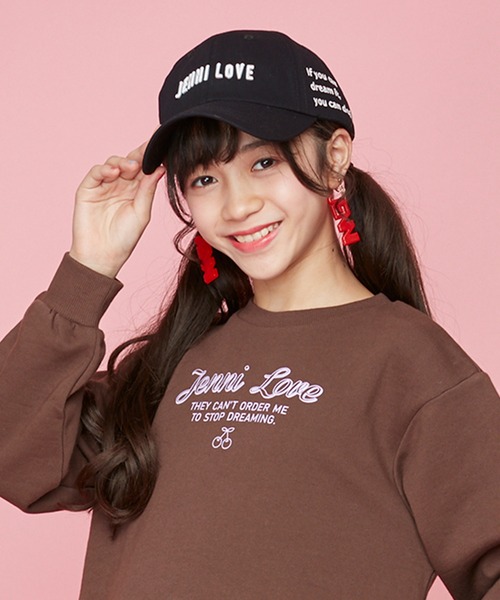 JENNI love(ジェニィラブ)の「オーガニックコットンロゴキャップ(キャップ・キッズ・ラベンダー/サックスブルー/ブラック・54cm/56cm)」の2枚目の写真