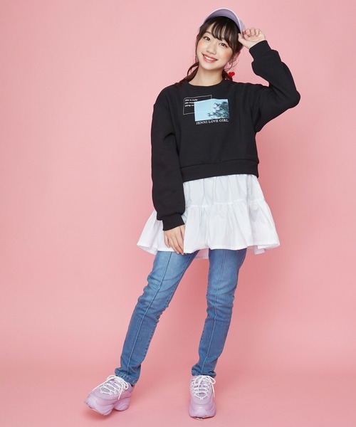 JENNI love(ジェニィラブ)の「オーガニックコットンロゴキャップ(キャップ・キッズ・ラベンダー/サックスブルー/ブラック・54cm/56cm)」の17枚目の写真