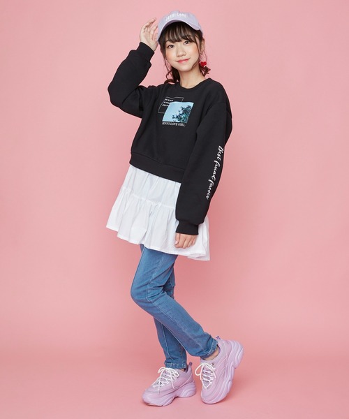 JENNI love(ジェニィラブ)の「オーガニックコットンロゴキャップ(キャップ・キッズ・ラベンダー/サックスブルー/ブラック・54cm/56cm)」の12枚目の写真