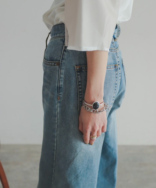 rapiecage（ラピエサージュ）の「オーバルストーンバングル（バングル/リストバンド・レディース・ホワイト/ブラック・FREE）」の14枚目の写真