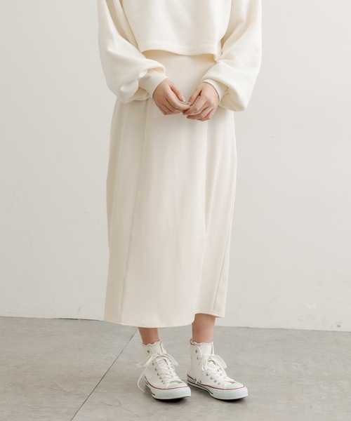 OLIVE des OLIVE（オリーブデオリーブ）の「ペンシルラインスカート（スカート・レディース・ブラック/パープル/ブラウン/オリーブ/アイボリー・FREE）」の6枚目の写真