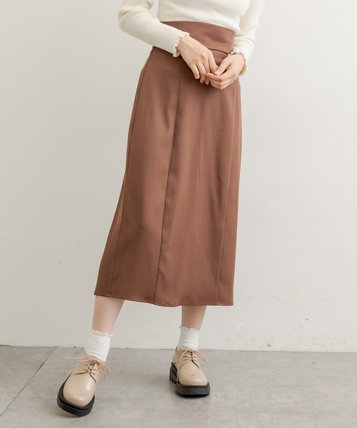 OLIVE des OLIVE（オリーブデオリーブ）の「ペンシルラインスカート（スカート・レディース・ブラック/パープル/ブラウン/オリーブ/アイボリー・FREE）」の17枚目の写真