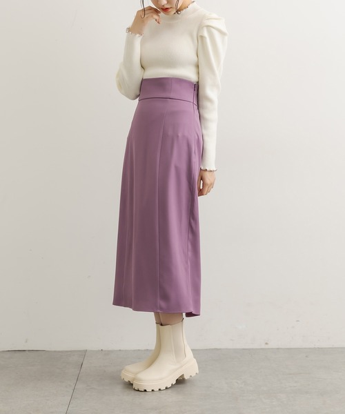 OLIVE des OLIVE（オリーブデオリーブ）の「ペンシルラインスカート（スカート・レディース・ブラック/パープル/ブラウン/オリーブ/アイボリー・FREE）」の18枚目の写真