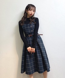 titty&co - titty&co チェックフラワートップスとスカート 62438900b_b_07_215.jpg