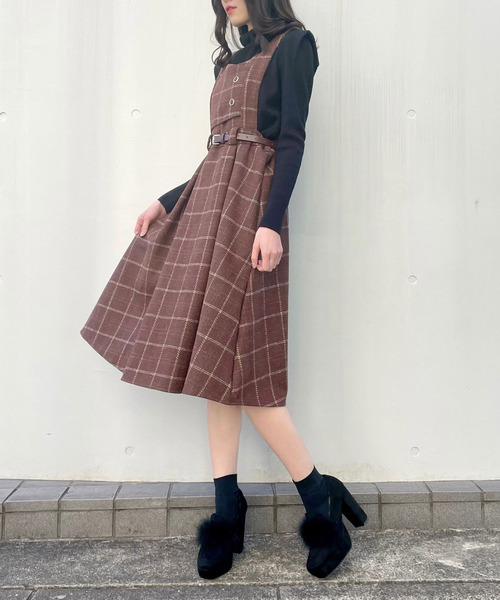 ジャンティースカート美品 TITTY&CO.（ティティーアンドコー）の「NEWフレアミディ