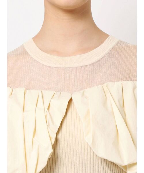 LAGUNAMOON（ラグナムーン）の「バルーンオフショルダーニットプルオーバー（ニット/セーター・レディース・アイボリー/イエロー/ミント・FREE）」の20枚目の写真