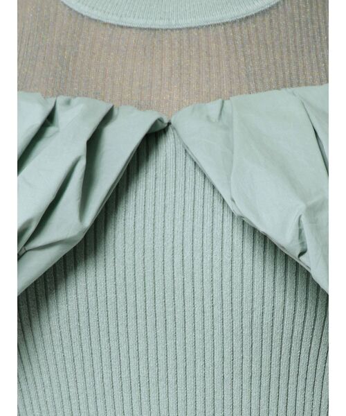 LAGUNAMOON（ラグナムーン）の「バルーンオフショルダーニットプルオーバー（ニット/セーター・レディース・アイボリー/イエロー/ミント・FREE）」の16枚目の写真