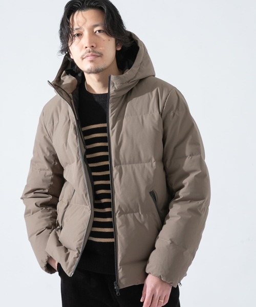 URBAN RESEARCH ROSSO MEN（アーバンリサーチロッソメン）の「『XLサイズあり』ファンクショナルフードダウン（ダウンジャケット/コート・メンズ・チャコールグレー/ブラック/カーキ・MEDIUM/LARGE/X-LARGE）」の12枚目の写真