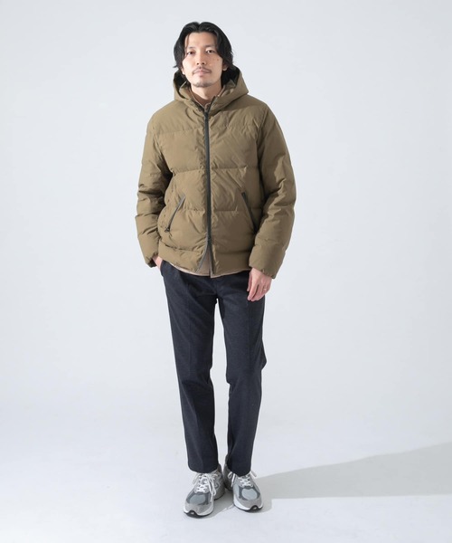 URBAN RESEARCH ROSSO MEN（アーバンリサーチロッソメン）の「『XLサイズあり』ファンクショナルフードダウン（ダウンジャケット/コート・メンズ・チャコールグレー/ブラック/カーキ・MEDIUM/LARGE/X-LARGE）」の6枚目の写真