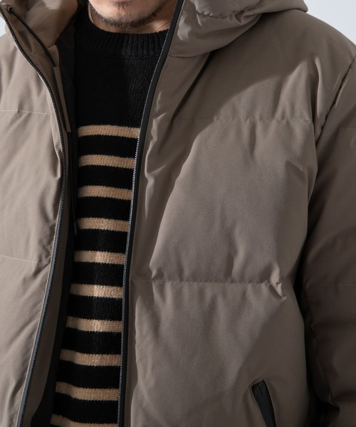 URBAN RESEARCH ROSSO MEN（アーバンリサーチロッソメン）の「『XLサイズあり』ファンクショナルフードダウン（ダウンジャケット/コート・メンズ・チャコールグレー/ブラック/カーキ・MEDIUM/LARGE/X-LARGE）」の19枚目の写真