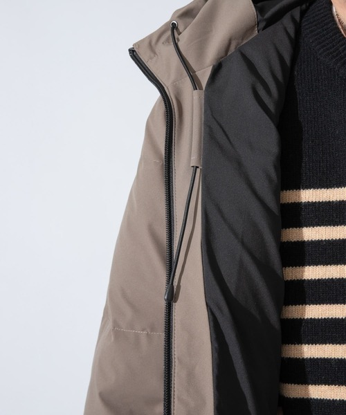 URBAN RESEARCH ROSSO MEN（アーバンリサーチロッソメン）の「『XLサイズあり』ファンクショナルフードダウン（ダウンジャケット/コート・メンズ・チャコールグレー/ブラック/カーキ・MEDIUM/LARGE/X-LARGE）」の7枚目の写真