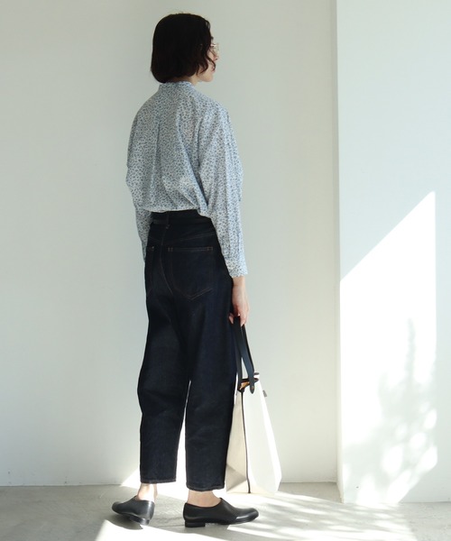 yuni（ユニ　）の「コットンキュプラ flower pr wide ブラウス（シャツ/ブラウス・レディース・サックスブルー/グレー・FREE）」の8枚目の写真