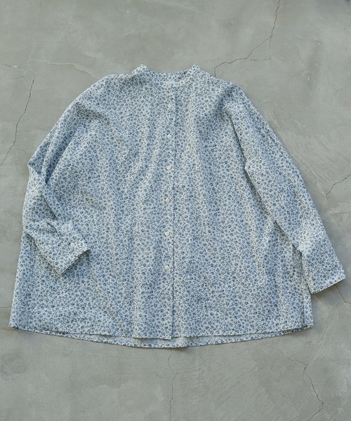 yuni（ユニ　）の「コットンキュプラ flower pr wide ブラウス（シャツ/ブラウス・レディース・サックスブルー/グレー・FREE）」の18枚目の写真