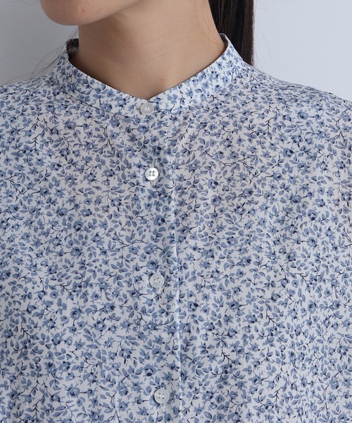 yuni（ユニ　）の「コットンキュプラ flower pr wide ブラウス（シャツ/ブラウス・レディース・サックスブルー/グレー・FREE）」の16枚目の写真