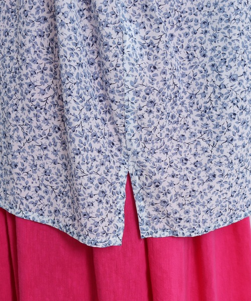 yuni（ユニ　）の「コットンキュプラ flower pr wide ブラウス（シャツ/ブラウス・レディース・サックスブルー/グレー・FREE）」の12枚目の写真