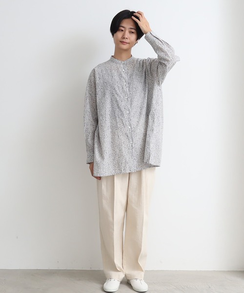 yuni（ユニ　）の「コットンキュプラ flower pr wide ブラウス（シャツ/ブラウス・レディース・サックスブルー/グレー・FREE）」の19枚目の写真