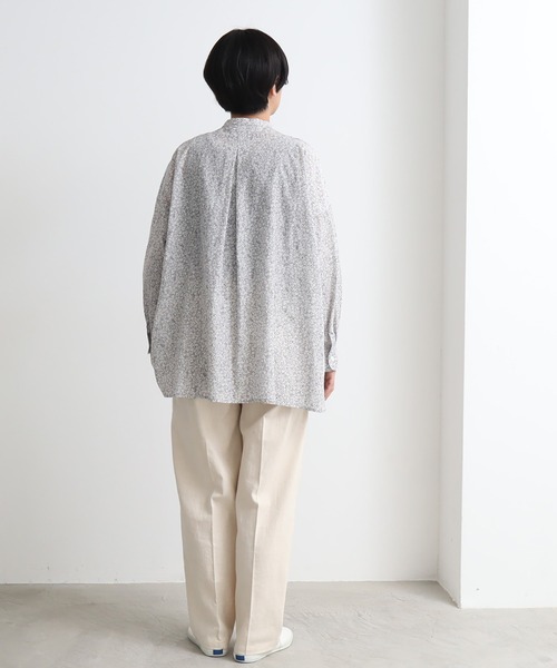 yuni（ユニ　）の「コットンキュプラ flower pr wide ブラウス（シャツ/ブラウス・レディース・サックスブルー/グレー・FREE）」の20枚目の写真