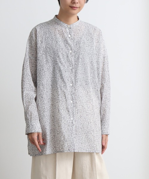 yuni（ユニ　）の「コットンキュプラ flower pr wide ブラウス（シャツ/ブラウス・レディース・サックスブルー/グレー・FREE）」の22枚目の写真