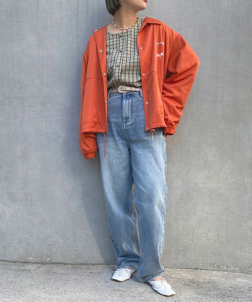 179/WG(イチナナキュウダブルジー)の「ハイライズテーパードデニム(デニムパンツ・レディース・ライトブルー・SMALL/MEDIUM)」の12枚目の写真