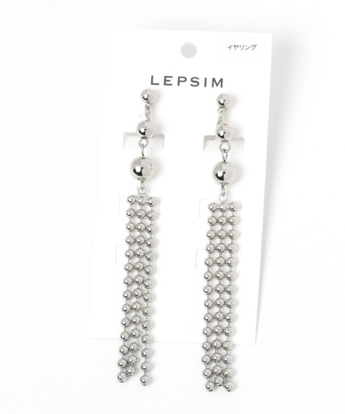 LEPSIM(レプシィム)の「メタルロングチェーンイヤリング 268615(イヤリング・レディース・シルバー/ゴールド・ONE SIZE)」の5枚目の写真
