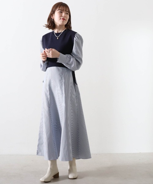 ニットベスト ストライプワンピース ワンピース Cheek チーク のファッション通販 Zozotown