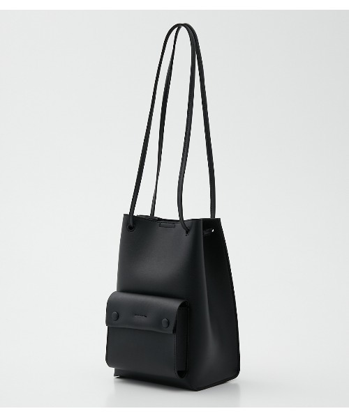 AZUL by moussy（アズールバイマウジー）の「SQUARE MINI TOTE BAG/スクエアミニトートバッグ（トートバッグ・レディース・ライトベージュ/ライトグリーン/ブラック・FREE）」の2枚目の写真