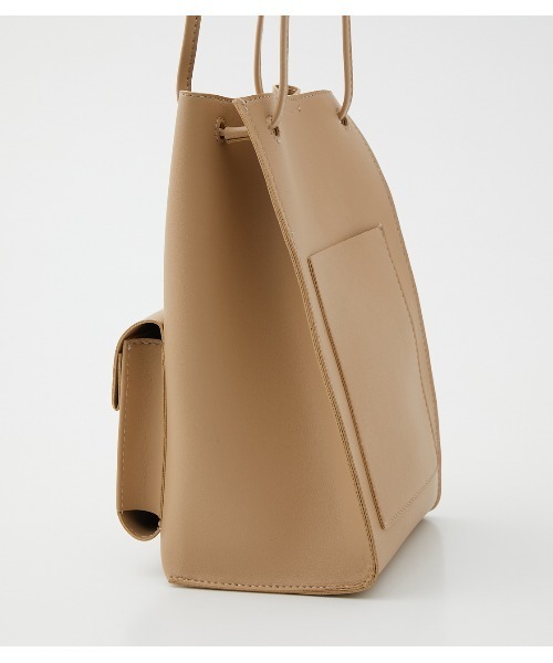 AZUL by moussy（アズールバイマウジー）の「SQUARE MINI TOTE BAG/スクエアミニトートバッグ（トートバッグ・レディース・ライトベージュ/ライトグリーン/ブラック・FREE）」の8枚目の写真