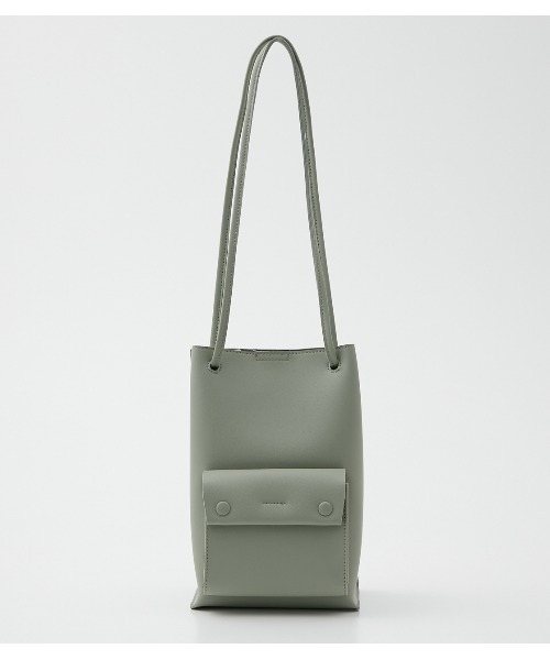 AZUL by moussy（アズールバイマウジー）の「SQUARE MINI TOTE BAG/スクエアミニトートバッグ（トートバッグ・レディース・ライトベージュ/ライトグリーン/ブラック・FREE）」の13枚目の写真