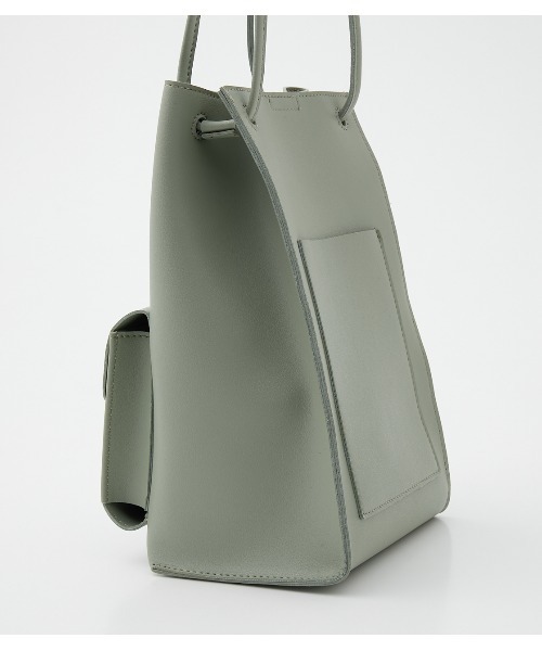 AZUL by moussy（アズールバイマウジー）の「SQUARE MINI TOTE BAG/スクエアミニトートバッグ（トートバッグ・レディース・ライトベージュ/ライトグリーン/ブラック・FREE）」の14枚目の写真