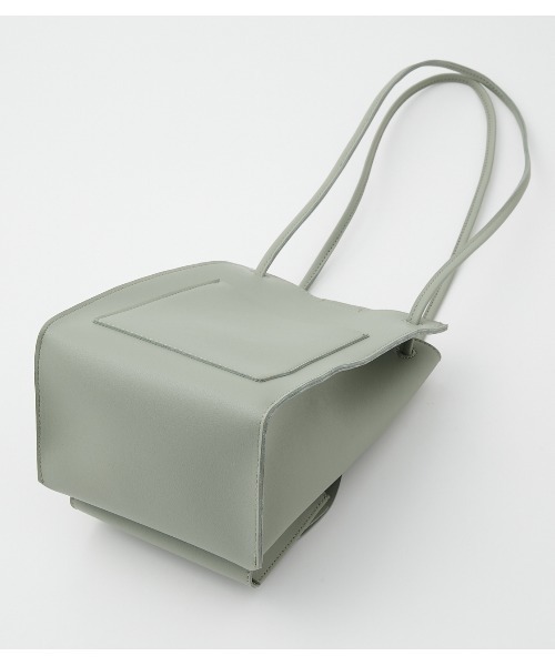 AZUL by moussy（アズールバイマウジー）の「SQUARE MINI TOTE BAG/スクエアミニトートバッグ（トートバッグ・レディース・ライトベージュ/ライトグリーン/ブラック・FREE）」の15枚目の写真