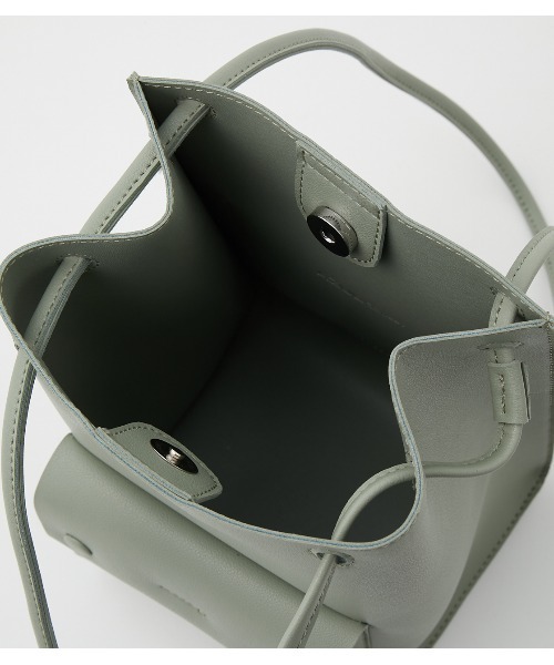 AZUL by moussy（アズールバイマウジー）の「SQUARE MINI TOTE BAG/スクエアミニトートバッグ（トートバッグ・レディース・ライトベージュ/ライトグリーン/ブラック・FREE）」の17枚目の写真