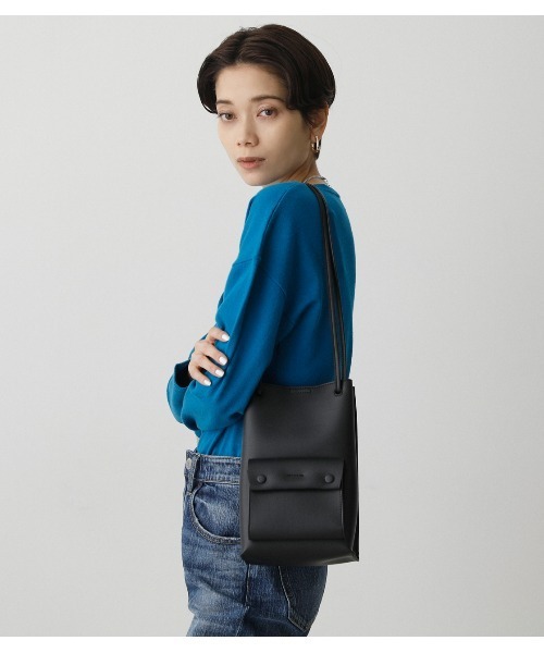 AZUL by moussy（アズールバイマウジー）の「SQUARE MINI TOTE BAG/スクエアミニトートバッグ（トートバッグ・レディース・ライトベージュ/ライトグリーン/ブラック・FREE）」の21枚目の写真