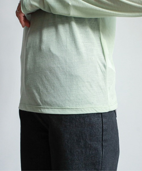 feepur（フェピュール）の「クルーネックシアートップス（Tシャツ/カットソー・レディース・ブラック/ベージュ/オフホワイト/ミント・MEDIUM）」の14枚目の写真