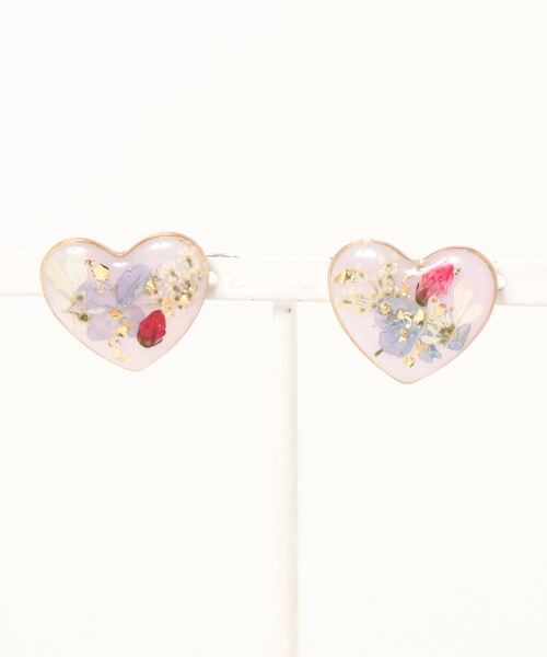 tone(トーン)の「【chiguhagu】押花2wayピアス(MA)(ピアス(両耳用)・レディース・ピンク・FREE)」の4枚目の写真