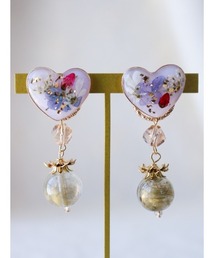 【chiguhagu】押花2wayピアス(MA)