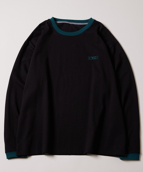 AIVER（アイバー）の「AIVER シルケット天竺刺繍リンガーロンT（T 