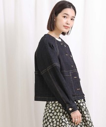 margaux（マルゴー）の「ラグランSTRデニムJK（デニム