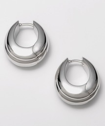 TOM WOOD | TOM WOOD ice hoop medium line トムウッド アイスフープ ミディアムライン ピアス(ピアス（両耳用）)