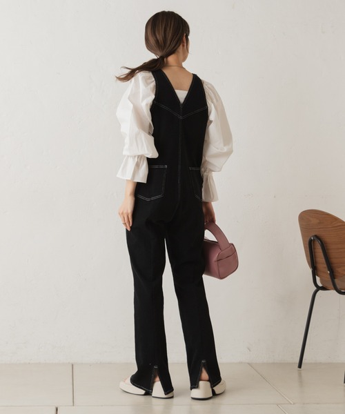 Kastane(カスタネ)の「【カタログ掲載アイテム】スクエアギャザーブラウス(シャツ/ブラウス・レディース・ホワイト/グレー・FREE)」の17枚目の写真